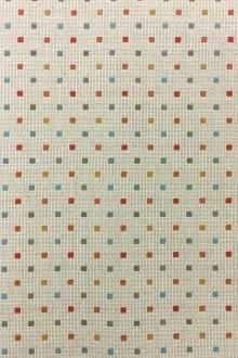 Japanese Cotton Woven Novelty With Little Multicolor Squares 0
