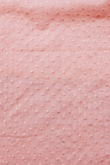 Cotton Embroidered Dots in Pink0