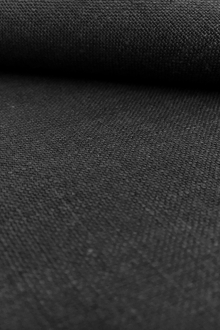 Belgian Sanforized Linen in Black0