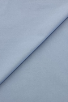 Fine Blue Poplin Cotton Elastane Shirting Fabric