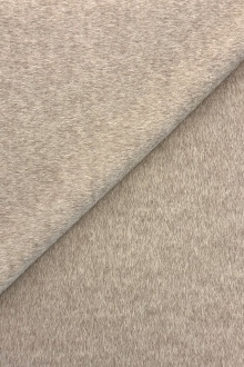 Italian Solid Brushed Wool Coating - Animal Grey