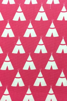 Cotton Canvas With Teepee Print0