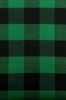 Cotton Mammoth Flannel Check in Green0