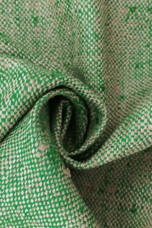 Raw Silk Matka in Green and Natural0