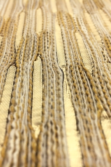 Gold Metallic Stripe Brocade0