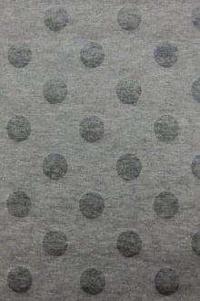 Cotton Blend Knit With Polka Dots in Grey0