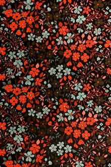 Polyester and Nylon Blend Floral Jacquard0
