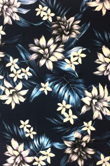 Japanese Textured Cotton Floral Print0