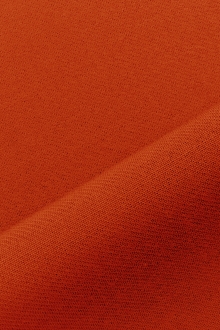 Italian Wool Satin Faille in Burnt Orange0