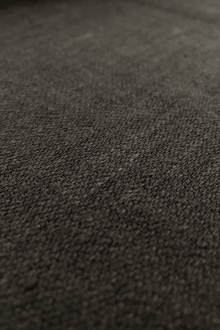 Sanded Barathea Linen in Charcoal0