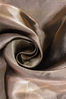 Italian Metallic Silk Blend Lightweight Organza0