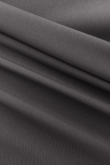 Polyester and Spandex Stretch Crepe in Charcoal0