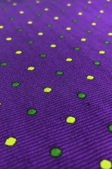 Silk Jacquard with Small Dots0