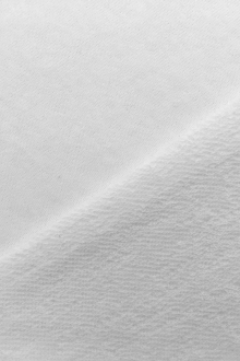 Japanese Cotton French Terry in White0