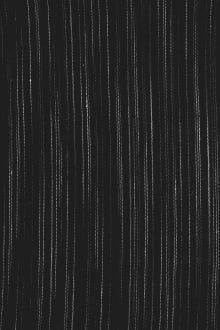 Linen Novelty Stripe in Black0