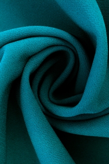 Polyester Stretch Crepe in Teal0