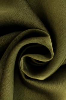 Iridescent Polyester Chiffon in Army Green0
