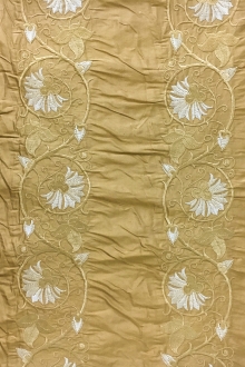 Embroidered Silk Shantung 0