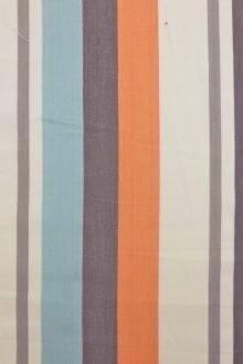 Cotton Woven Stripe in Vintage Multi0