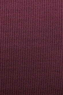 Virgin Wool Rib Knit in Grape0