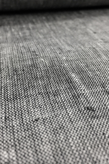Two Toned Lightweight Linen in Black White0