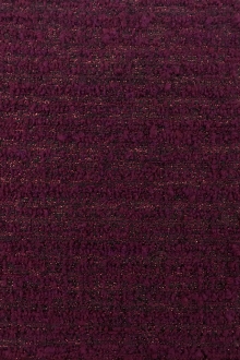 Wool Blend Metallic Tweed in Cranberry0