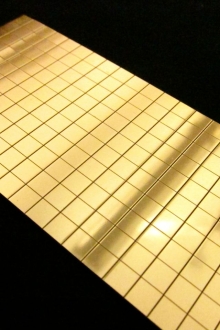 Adhesive Mirror Ball Tile Panel in Gold0