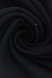 Polyester Stretch Crepe in Midnight Navy0