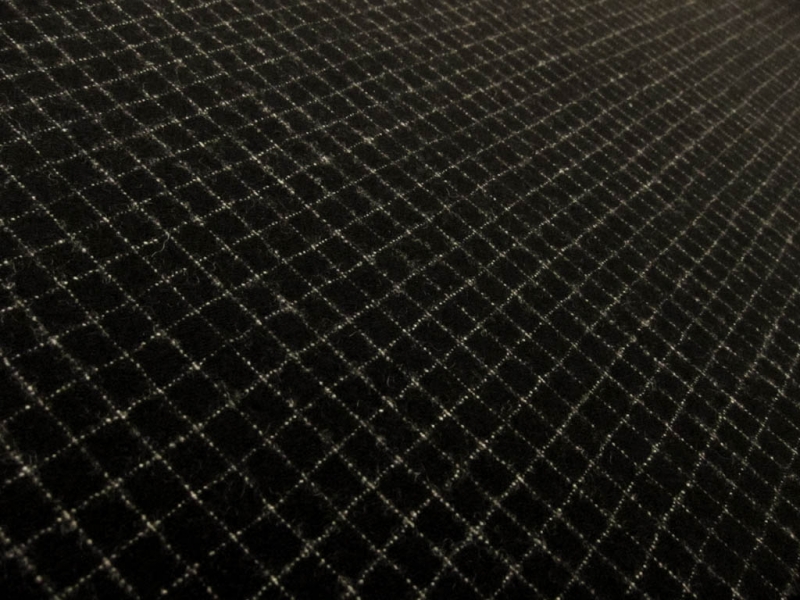 Virgin Wool Lycra Flannel Grid2