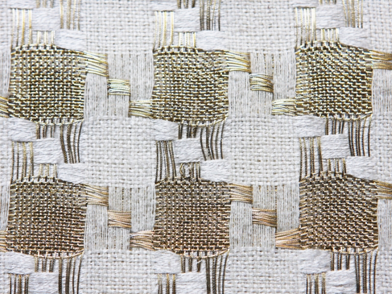 Metallic Cotton in Ivory and Gold2