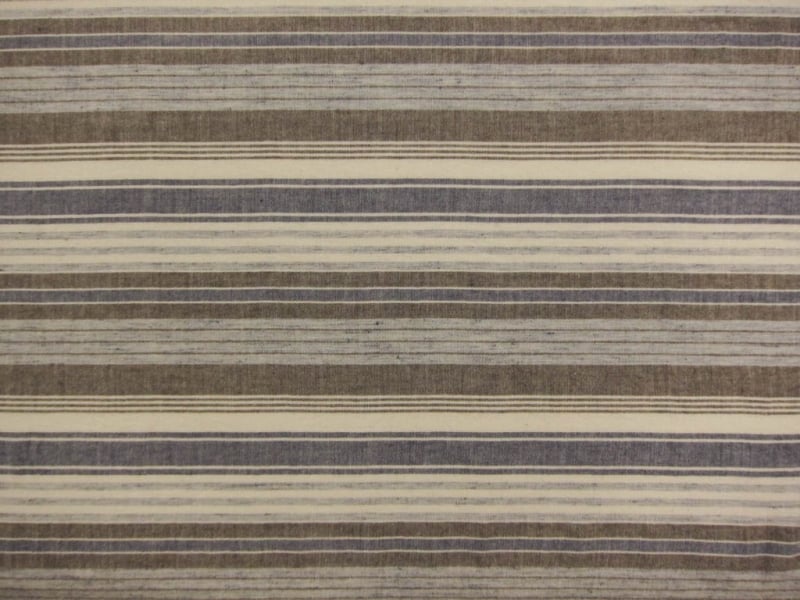 Japanese Woven Cotton and Linen Stripe1