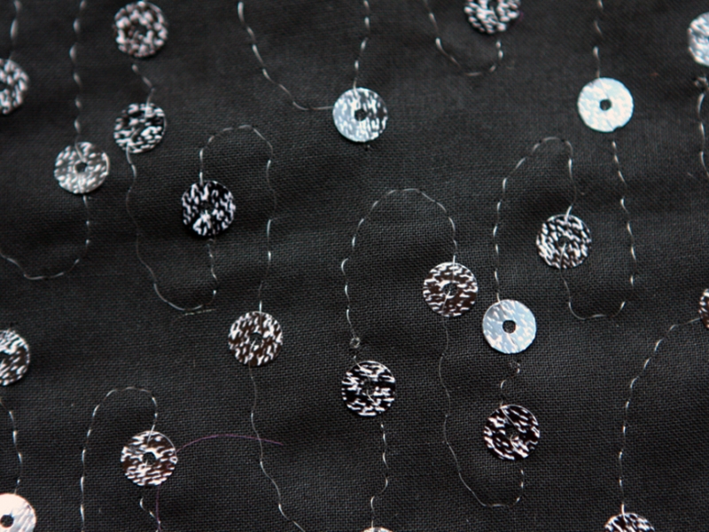 Printed Sequins on Cotton2
