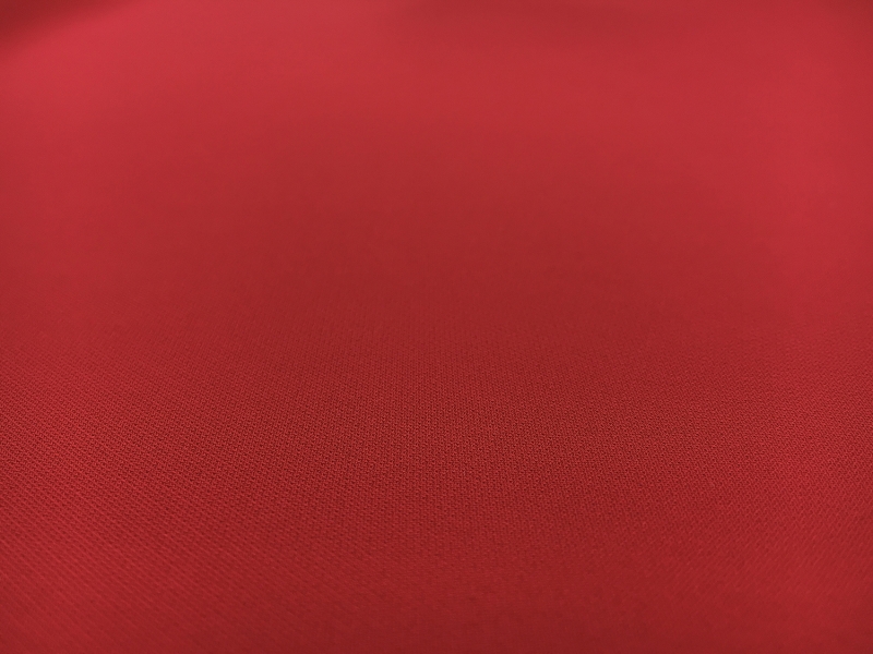 Silk and Viscose Blend Heavy Georgette in Red1