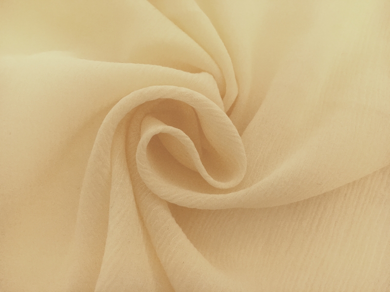Silk Cotton Crinkle Gauze in Daffodil1