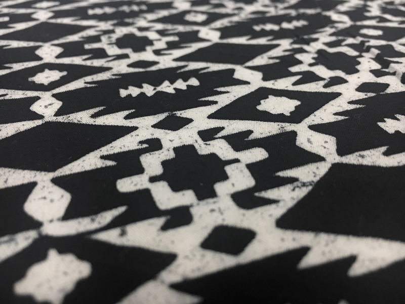 Cotton Batik in Black and White2