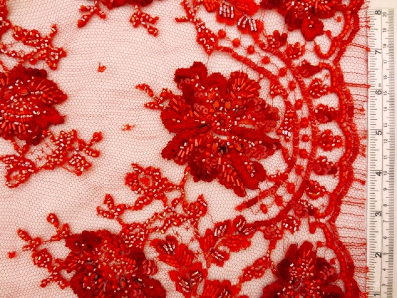 Beaded Chantilly Lace | B&J Fabrics