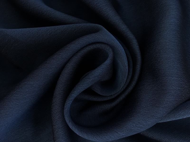 Iridescent Polyester Chiffon in French Blue0