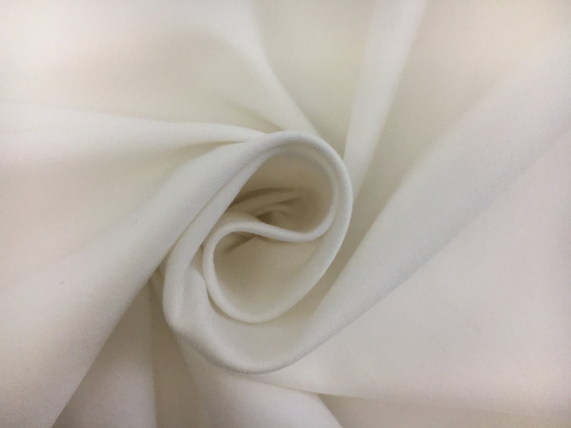 Cotton Blend Stretch Sateen in White1