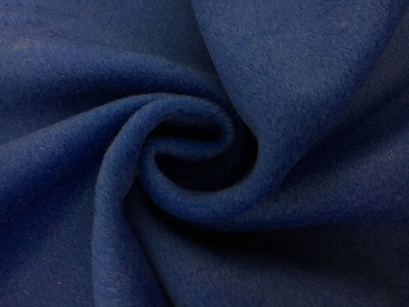 Italian Cashmere Wool Blend Coating in Bright Blue1