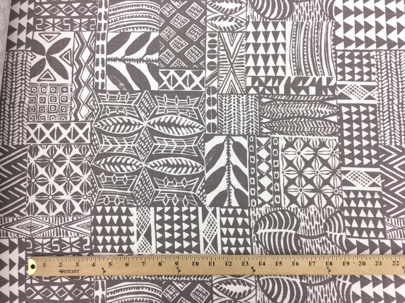 Upholstery Linen With Modern Tribal Pattern1