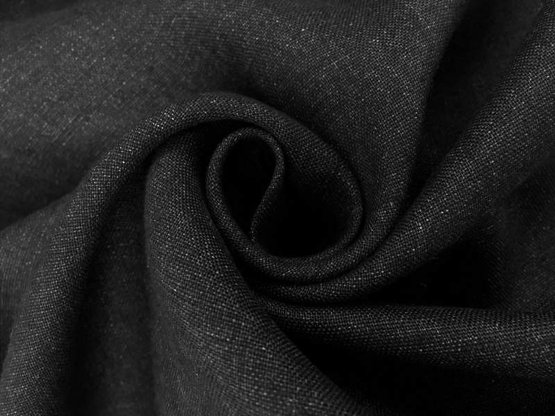 Austrian Light Weight Linen in Charcoal | B&J Fabrics