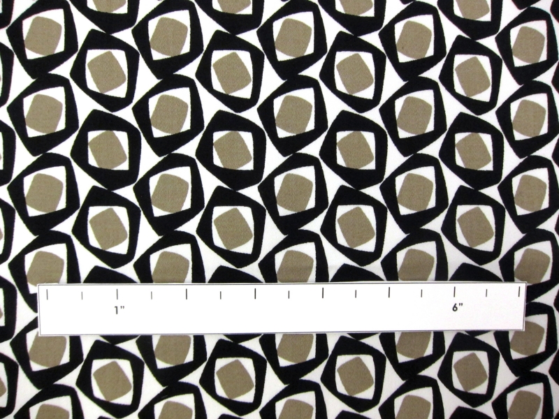 Geometric Cotton Lycra Sateen Print2