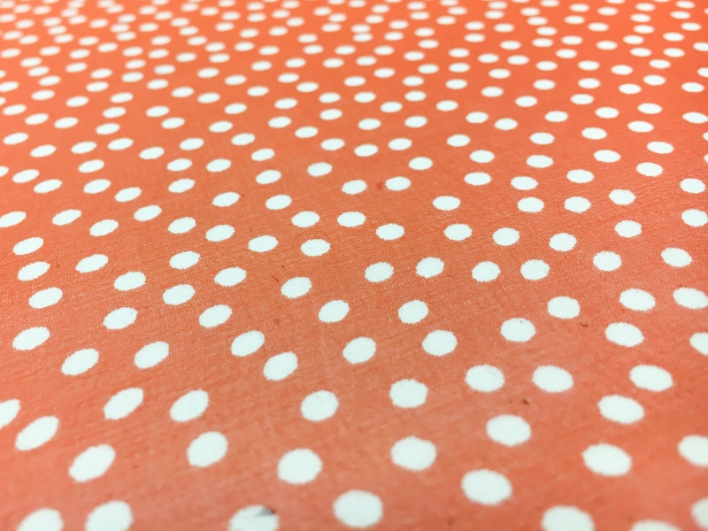 Printed Silk Chiffon with Random Polka Dots2