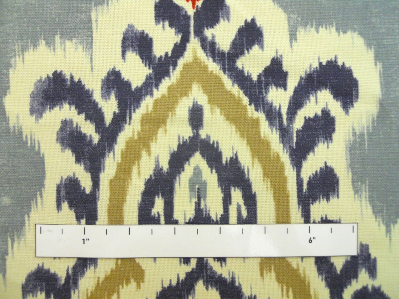 Cotton Linen Upholstery Ikat Deco Print1
