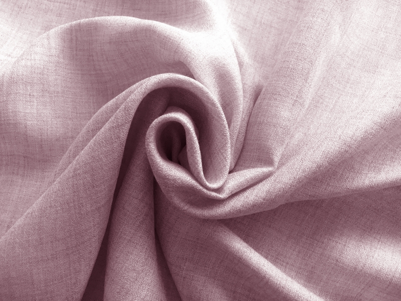 Viscose and Wool Crepe Challis in Rose | B&J Fabrics