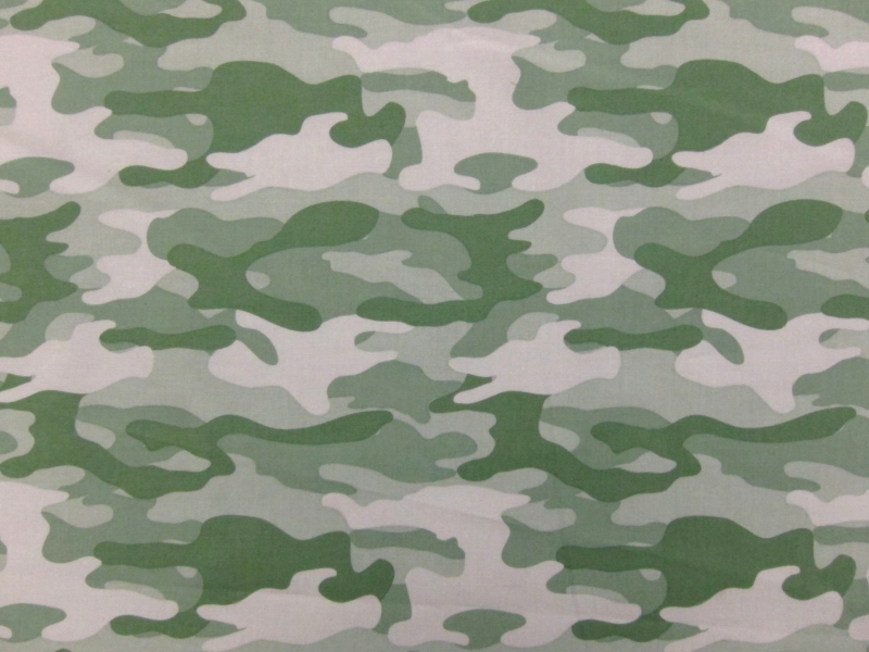 Cotton Broadcloth Camouflage Print0