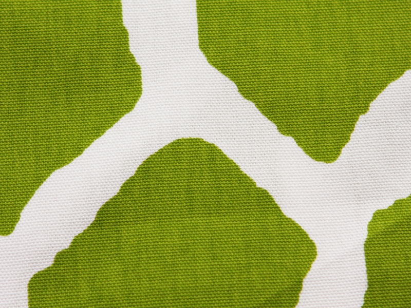 Cotton Canvas Giraffe Print in Chartreuse2