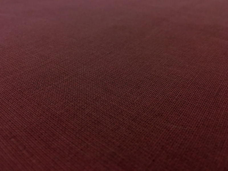 Italino Handkerchief Linen in Bordeaux0