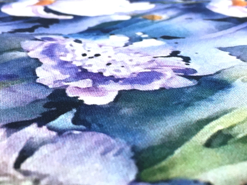 Handkerchief Linen Floral Digital Print2