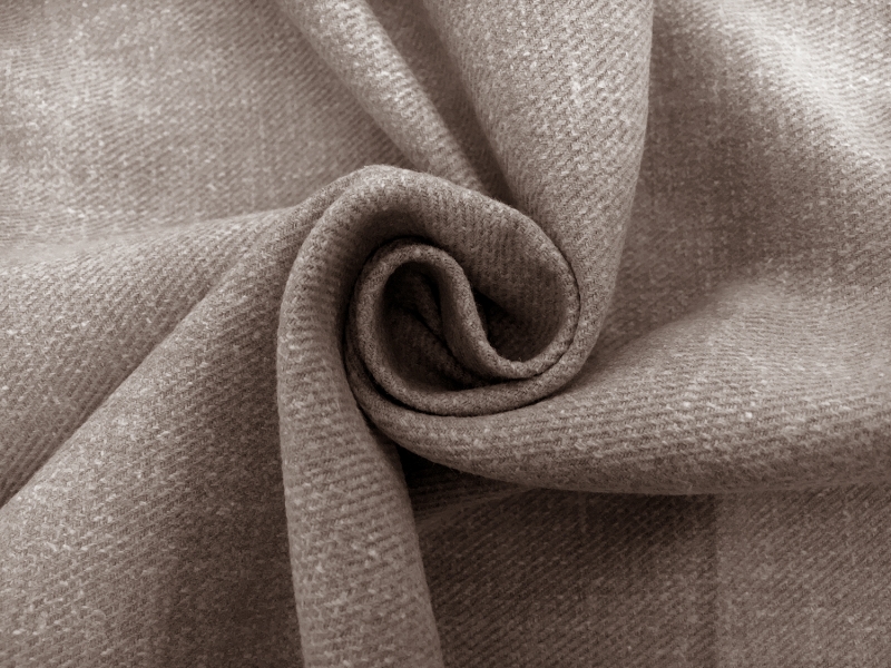 Poly Cotton Linen Blend Twill in Khaki | B&J Fabrics
